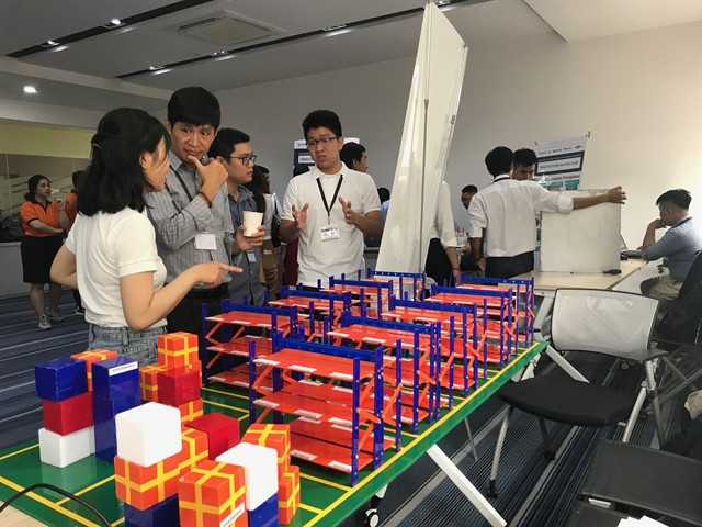 Students present industry-linked prototypes at eProjects Innovation Showcase